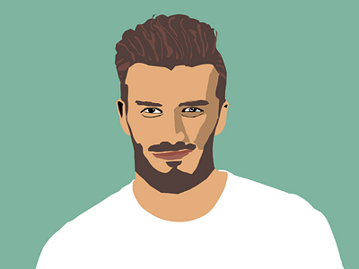 David Beckham beckham david beckham illustration pen tool art pen tool illustration