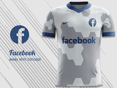 Facebook FC Away Kit Concept facebook facebook fc football kit football kit concept football shirt jersey concept kit concept kit design nike nike concept