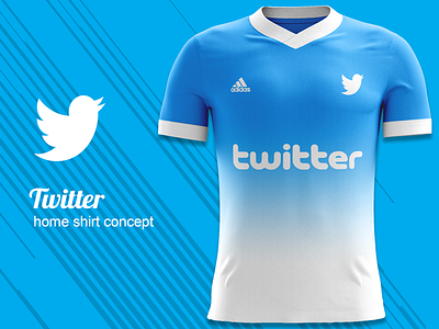Twitter FC Home Kit Concept adidas adidas concept football kit football kit concept football kit mockup jersey concept kit concept kit design twitter twitter fc