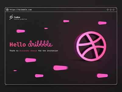 Thank You Dribbble basketball debut dribbble hello shatre thank you