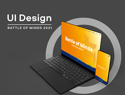 UI design for Battle of Minds 2021 Website graphic design ui