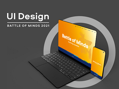 UI design for Battle of Minds 2021 Website