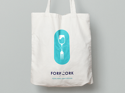 Branding | Mock Project branding design festival fork illustration logo tote wine