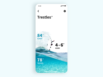 Surf App app app concept app design design inspiration ios iphone x minimalist mobile photoshop simple sketch surf ui ui ux design ui design ux ux design water wave