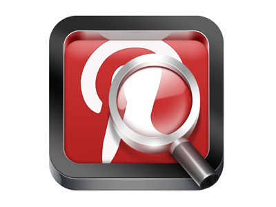 Pinterest Icon (x2 attached) icon ios iphone magnifier pinterest search
