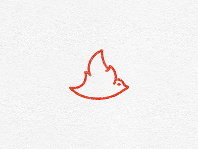 Firebird bird engraving fire firebird icon lighter line icon zippo