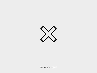 Icon Cover (The XX, Coexist) album cover coexist cross x xx