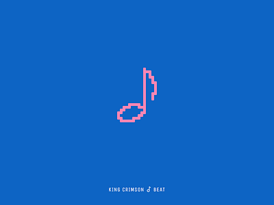 Icon Cover (King Crimson, Beat) album cover beat icon king crimson note notes pixel