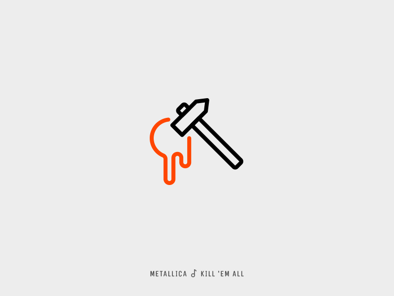 Icon Cover (Metallica, Kill 'Em All) by Evgeny Filatov on Dribbble