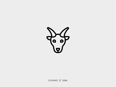 Icon Cover (Slipknot, Iowa) album cover animal goat icon iowa slipknot