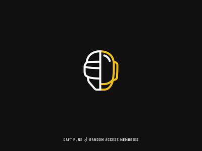 Icon Cover (Daft Punk, Random Access Memories) album cover daft punk helmet icon