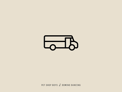 Icon Cover (Pet Shop Boys, Domino Dancing) album cover car icon van