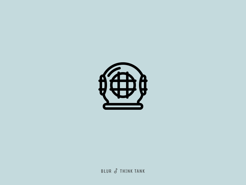 Icon Cover (Blur, Think Tank) helmet three bolt blur icon album cover