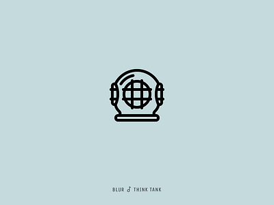 Icon Cover (Blur, Think Tank) album cover blur helmet icon three bolt