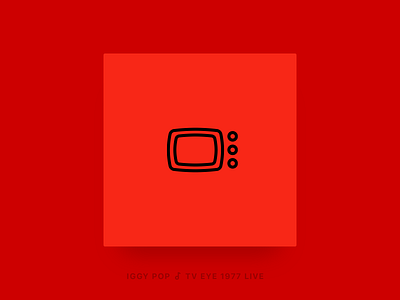 Icon Cover (Iggy Pop, TV Eye 1977 Live) album cover icon iggy pop live tv