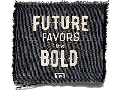 Creative Ranch Desk Flag bold fabric flag future illustration patch typography