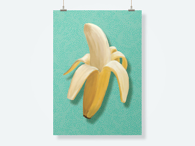 The Banana Underground banana depth digital drawing illustration photoshop poster potassium print texture wacom