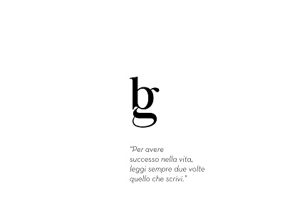 bg benedetta gargiulo copywriter logo logo design