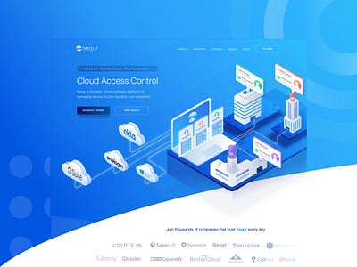 Sequr Landing Page - access-control - illustration