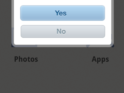 yes & no button dialog no popup yes