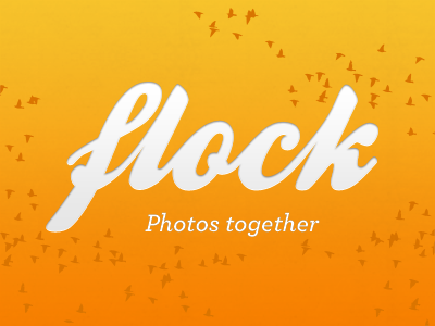 Flock! app bump flock ios iphone orange theflockapp