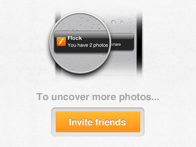 Invitation flow app bump flock friends invite ios social