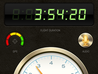 Side project analytics audio diagnostics flight gauge gps led metal needle