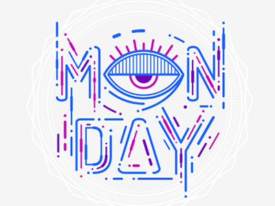 Monday illustration lettering monday restudio sleep type work