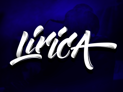 Lirica records lettering logo graphic design lettering logo logotype music restudio urban work