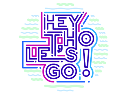 Hey Ho Let's Go! illustration lettering music restudio the ramones work