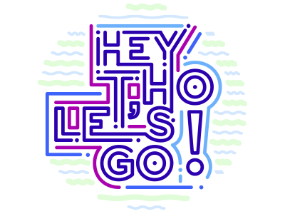 Hey Ho Lets Go! design lettering music quotes ramones restudiomx vector