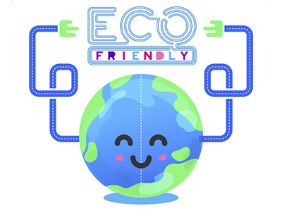 Eco Friendly design eco friendly illustration restudiomx vector world