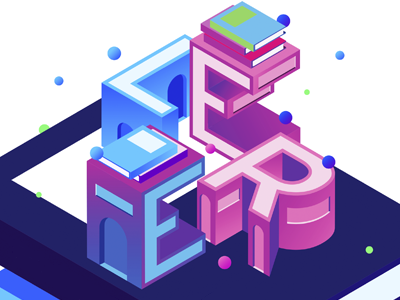 Leer design illustration leer read. isometric restudiomx vector