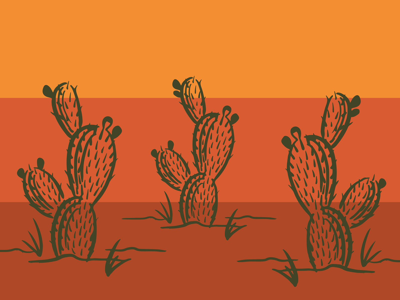 Cinco de Mayo cactus design handlettering illustration prickly pear typography
