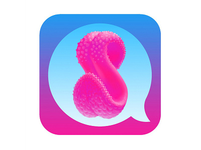 Ask in Chat app art ask chat colorful language letter logo mobile tongue