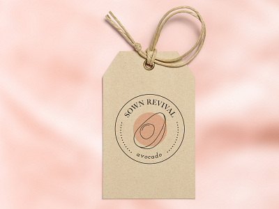 Sown Revival: Avocado adobe illustrator avocado brand identity branding clothing clothing label logo minimal reuse stamp tag vector