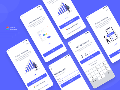 App design (Onboarding and Verification UI) app app design design figmadesign mobile ui moblieapp new trend onboarding otp password pin ui uidesign ux verification