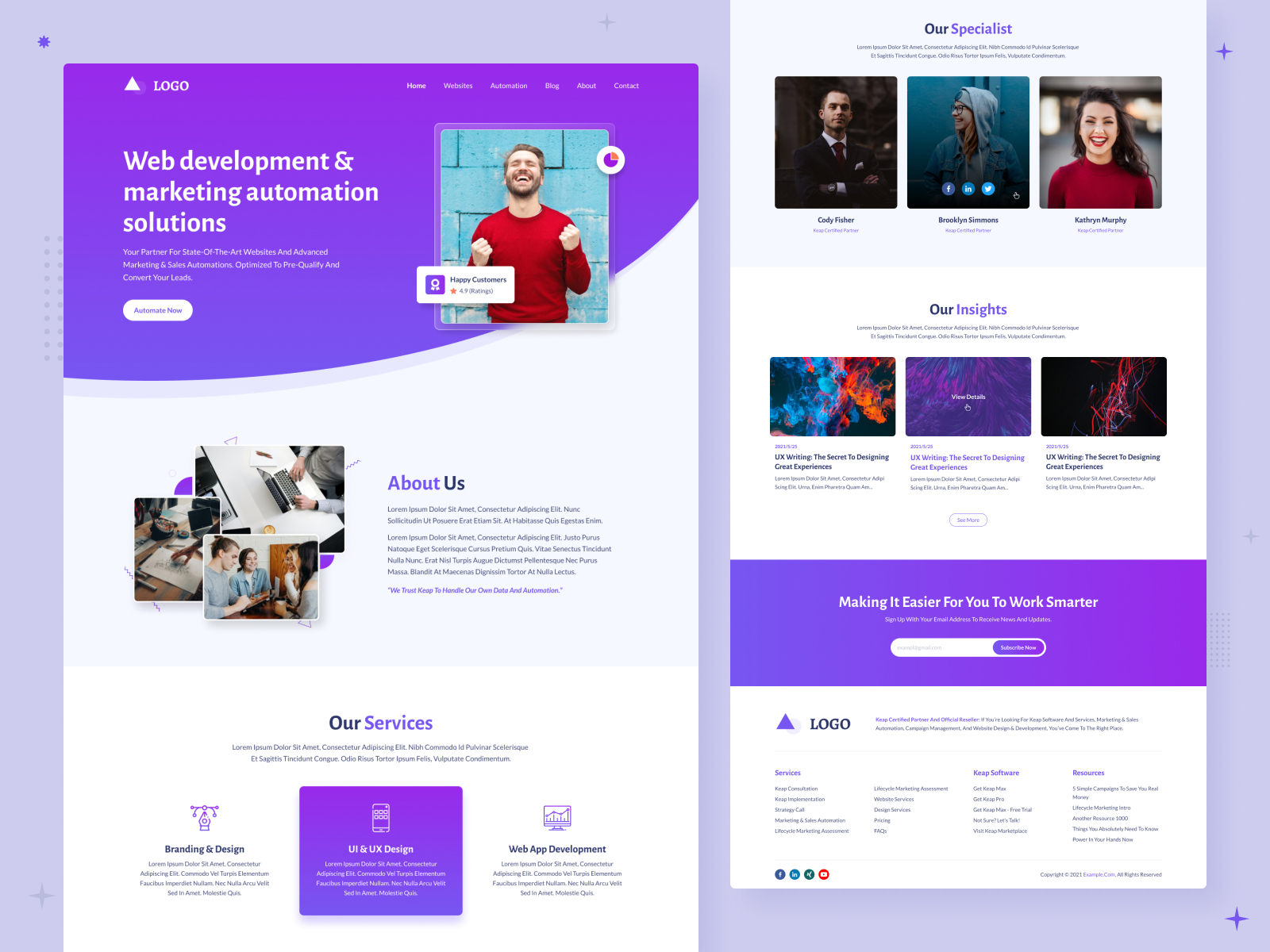 Agency Landing Page Design by Sohanur Rahman Joy on Dribbble