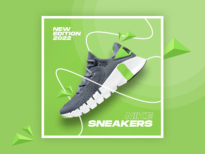 Sneakers Poster Design design instagram poster design nike poster design shoe poster design social media poster