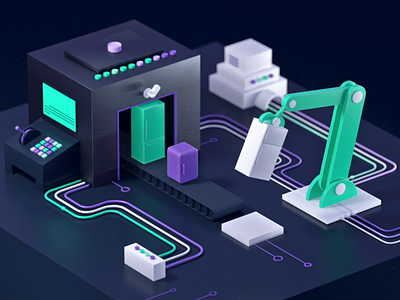 Managing AWS IoT Devices: Fleet Indexing 3d after effects animation c4d cinema4d design digital digital art factory motion design redshift3d render