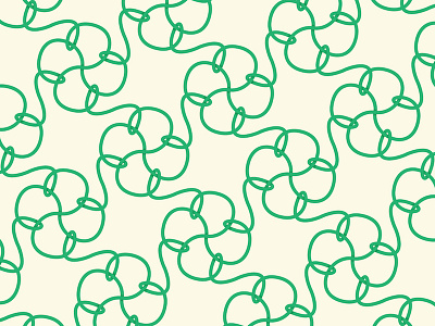 Rope Pattern green intertwine pattern rope subtle shading