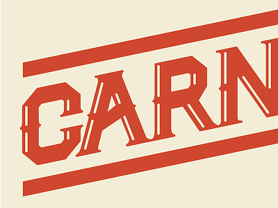 Carn Crop carn typography work