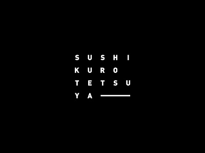 Sushi Kurotetsuya — Japanese Lounge brand brand design brand identity branding design flat graphic design logo logotype vector