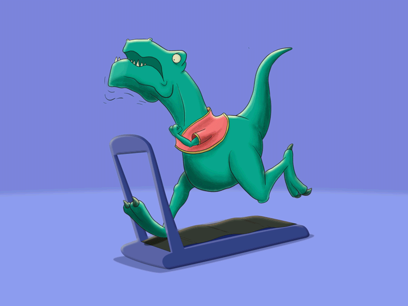 Dino Run! 2d animation 2danimation after effects animated animation cel cel animation character character animation dino frame by frame framebyframe gif illustration motion graphics run toonboom traditional trex