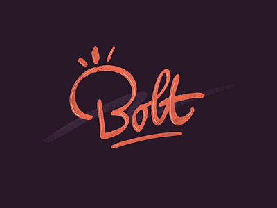 Bolt ⚡ handlettering ipad lettering logo logo design procreate typography