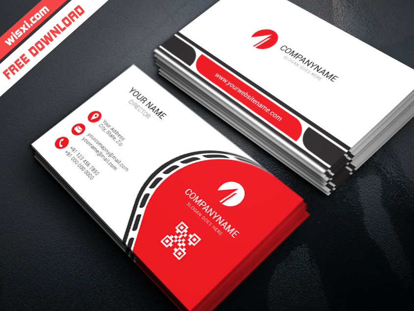 Visiting card template by Wisxi.com on Dribbble