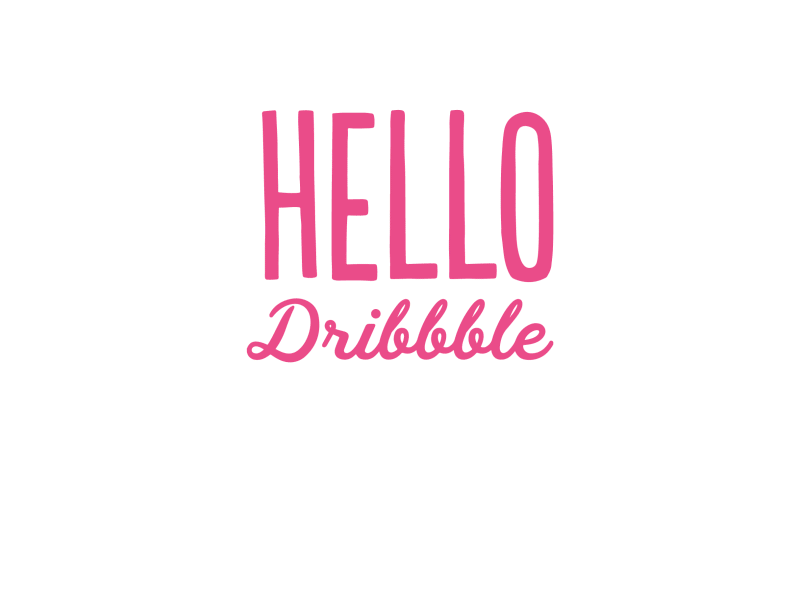 Hello Dribbble animation ball bounce dribbble eye first shot firstshot hello
