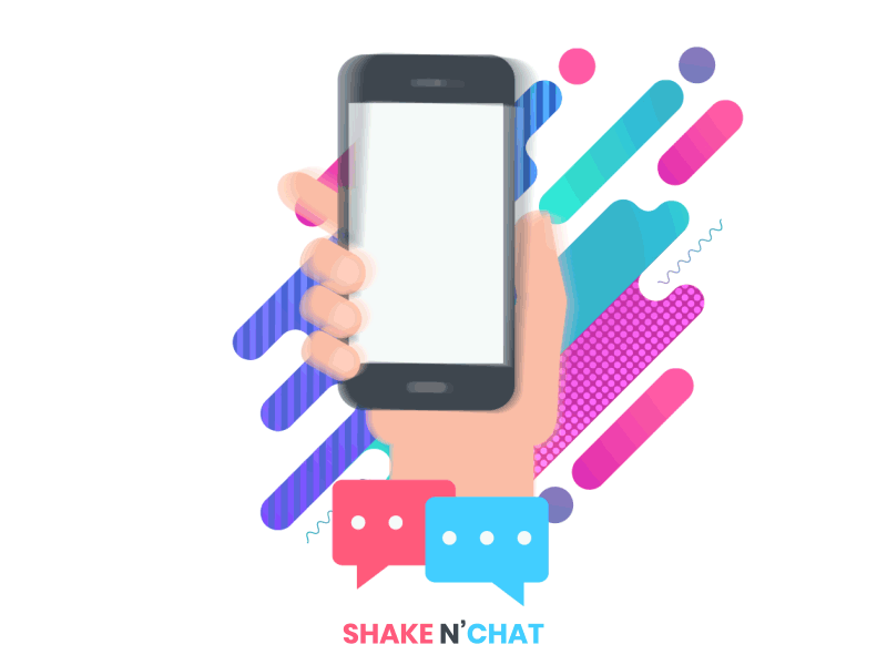 Shake N Chat chat illustration motion graphics