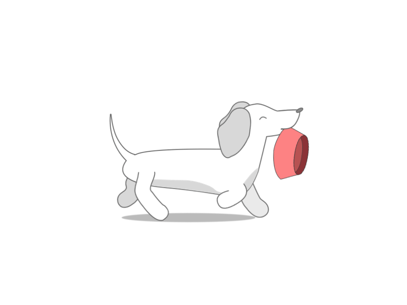 dog jump principle animation