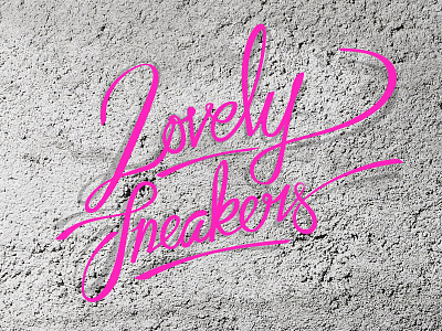 Lovely Sneakers handlettering lettering letters sneakers typo typography